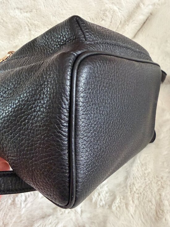 Kate Spade New York Leila Black Pebbled Leather Mini Dome Backpack main image 13